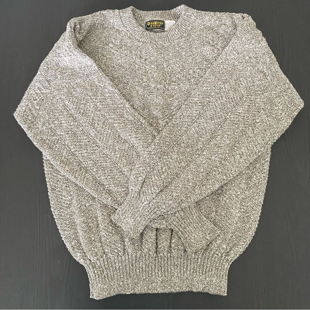 Vintage 90s Oshkosh B’Gosh Grandpa Core Sweater Women Medium Made In USA